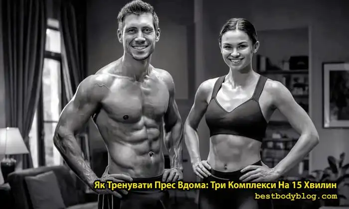 Як тренувати прес вдома: спортивні чоловік та жінка з рельєфним пресом
