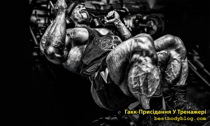 Гакк-присідання у тренажері: техніка виконання, помилки та працюючі м'язи
