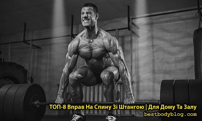 Вправи зі штангою на спину